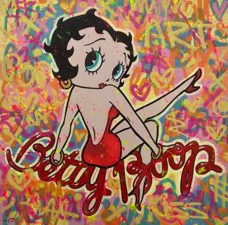 Alberto Ricardo | Betty boop - Original artwork - Dimensiones: 100 x 130 cm. - (2022) | Catawiki