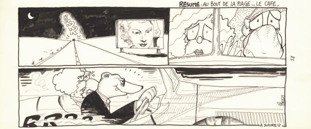 Régis Franc | 1989 - Le café de la plage | Huberty Breyne Gallery