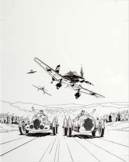 Marvano - Grand Prix, illustration Ã  l‘encre de Chine p…