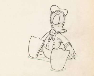 Walt Disney Studio | Disney Studios - Original production drawing - Donald Duck - The Autograph Hound - (1939) | Catawiki
