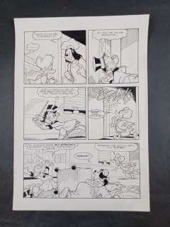 Romano Scarpa, Carlo Panaro | Topolino - 1x tavola originale Zio Paperone e la Formula della Ricchezza - Page volante - Exemplaire unique - (1995) | Catawiki