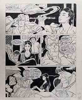 Giuseppe Montanari e Claudio Piccoli - Giuseppe Montanari e Claudio Piccoli Martin Mystère - Tavola originale "la pietra di Jivaka!" pg. 48 - (1998)