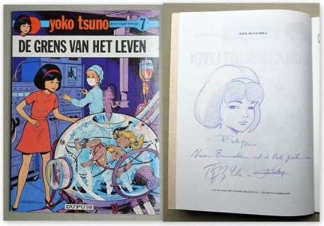 Leloup, Roger | Yoko Tsuno 7 - De grens van het leven + fantekening - Broché - Réédition - (1980) | Catawiki