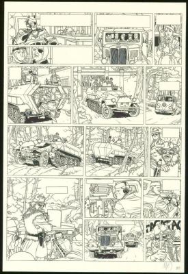 Jean-Christophe Thibert | Planche originale n°43 - Il faut sauver Hitler - Kaplan & Masson | Daniel Maghen