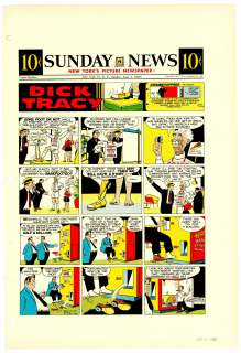 Gould - DICK TRACY, Sunday Color Proof (06/02/1957) | Russ Cochran