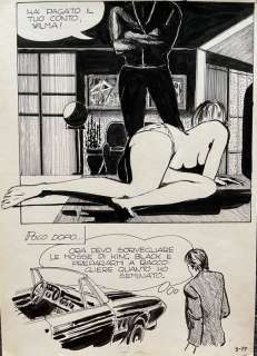 Milo Manara | Milo Manara, Genius n. 3 - Original page - Size: 23 x 33 cm. - (1967) | Catawiki