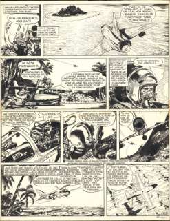 Jijé | Tanguy et Laverdure - Destination Pacifique  Encre de Chine pour la | Millon