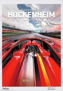 Patrizio Evangelisti | Patrizio Evangelisti Cover Ferrari per il GP di Hockenheim | Catawiki