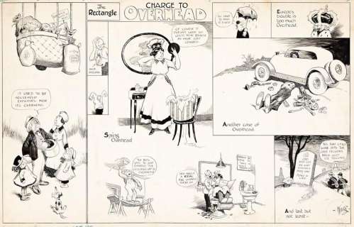 FRANK KING (1883 - 1969) The Rectangle: Charge to Overhead. | Swann Galleries