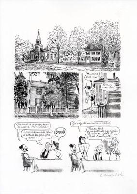 Catherine Meurisse | LE CLAN DE WALDEN – PLANCHE ORIGINALE 25 | Galerie Barbier