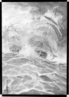 Tamburo, Nico - Tamburo, Nico - Original drawing - Les Grandes batailles navales T16 - Gravelines : l‘Invincible armada - (2022)