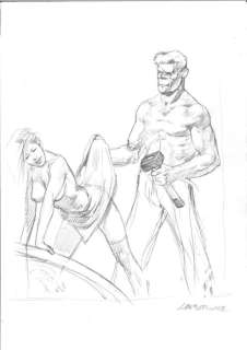 Tanino Liberatore | Liberatore - Original Illustration (au crayon sur papier) - Ranxerox - Page volante | Catawiki