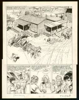 Hermann - Planche originale n°44 - Les Loups du Wyoming - Comanche