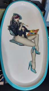 Giovanna Casotto | Giovanna Casotto - Vassoio in legno originale "Pin Up" - Page volante - (2005) | Catawiki