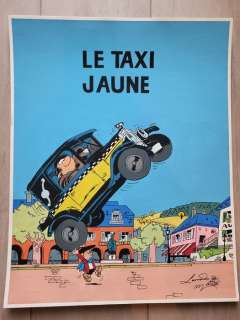 Di Matteo, Leonardo | Di Matteo, Leonardo - Dessin original couleur - Hommage Ã  Franquin et Peyo | Catawiki