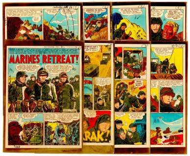 Severin/Kurtzman - MARINES RETREAT!, FRONTLINE COMBAT #1, 8 Pg SP Story (EC, 1951) NO RESERVE! | Russ Cochran