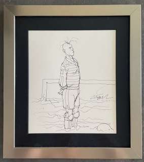 Enki Bilal | Enki Bilal - Dessin original - inspiré de l’album "Hors-jeu" - (1988) | Catawiki