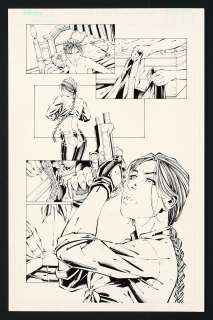 Andy Park, Jonathan Sibal - Original Art from Tomb Raider #10 (2001) Page 9 Pencils by Andy Park, Inks by Jonathan Sibal