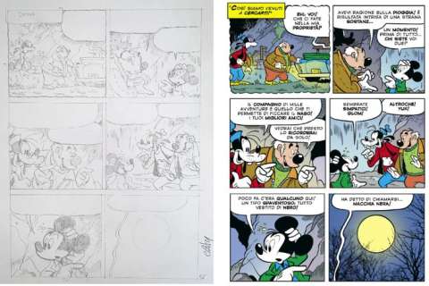 Casty (Andrea Castellan), Marco Nucci | Topolino - “Io sono macchia nera” - Signed Original Comic Page by Casty - page 43 - (2021) | Catawiki