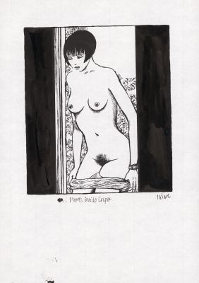 Frédéric Pajak | D’après Guido Crepax, 2 - Encre de Chine, plume et pinceau sur papier | Huberty Breyne Gallery