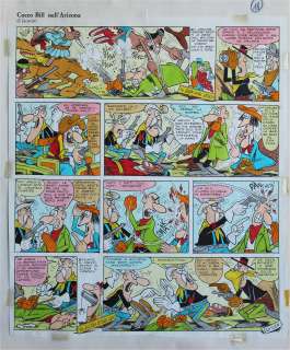 Benito Jacovitti - Tavola originale di \u2018Cocco Bill nell‘Arizona\u2019 pag.18