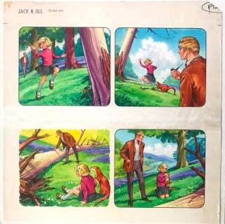 Bert Felstead | Bert Felstead - 4 Originele gouaches op board - Fliptail the Otter - (1965/1970) | Catawiki