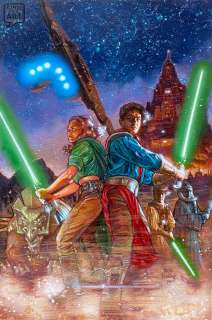 Hugh Fleming - star wars - tales of the jedi - tp cover painting - the collection