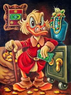 Joan Vizcarra | Scrooge McDuck - Tribute To Carl Barks - Large Original Painting - Joan Vizcarra - 130 x 2 x 97 cm - Acrylic Art - Original Artwork - (2022) | Catawiki