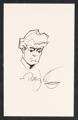 Nightwing Sketch by Rick Leonardi | mycomicshop.com