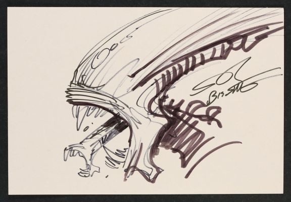 Stephen Bissette | Alien Xenomorph Sketch by Stephen Bissette | mycomicshop.com (Buy It Now)