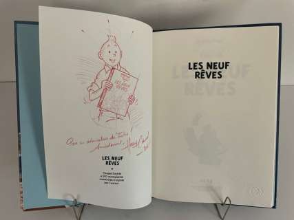 Harry Edwood | Hommage à Hergé - Harry Edwood - Hommage à Hergé - Les neufs rêves + dédicace - C - (2012) | Catawiki