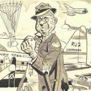 Wood - COAST-TO-COAST FOR $16.75, INCLUDES MEALS, MAD #40, Original Art (1958) | Russ Cochran