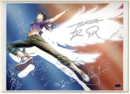 Tsukasa Hojo And "Angel Heart" Cast (Azusa Yamamoto , Nao Oikawa , Ai Sakazaki, Yuka Kagiyama, Yumi Sugimoto, Mao Ichimichi) Autographed Color Reproduction Illustration | Mandarake (Big Web)