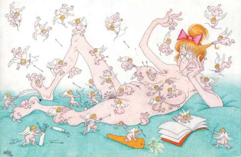 Dubout, Albert | Chansons de salle de garde Illustration originale à l’encre | Cornette de St Cyr