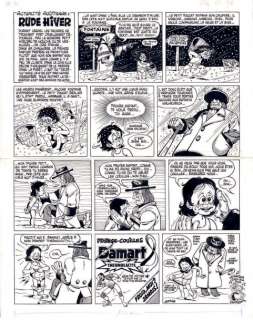 Gotlib, Marcel - Fluide Glacial Planche originale Ã  l‘encre de chine parue