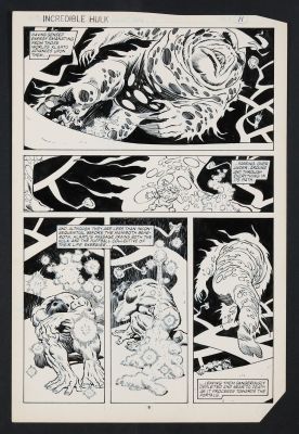 Sal Buscema, Gerry Talaoc | Original Art from Incredible Hulk #306 (1985) Page 8 Pencils by Sal Buscema, Inks by Gerry Talaoc | mycomicshop.com (Buy It Now)
