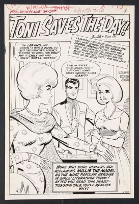 Stan Goldberg | Original Art Modeling With Millie #34 (1964) Complete 18-Page Story ’Toni Saves the Day’ Pencils by Stan Goldberg | mycomicshop.com (Buy It Now)