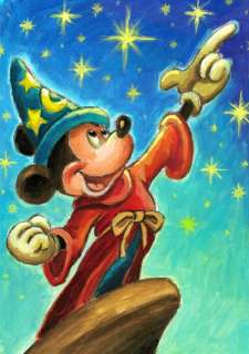 Joan Vizcarra | The Sorcerer’s Apprentice - Fantasia - Original Painting - Joan Vizcarra - Acrylic Art - Original Artwork | Catawiki