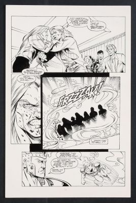 Kevin Sharpe, Kez | Original Art from Vengeance of Vampirella #8 (1994) Page 6 Pencils by Kevin Sharpe, Inks by Kez | mycomicshop.com (Buy It Now)