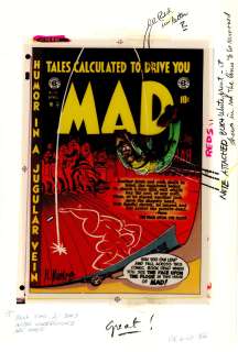 MAD #10, Cover, Color Key & 4 Color Separations | Russ Cochran