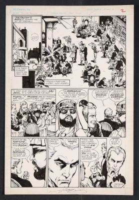Dave Cockrum, George Perez | Original Art from Wally Wood’s THUNDER Agents #1 (1984) Page 2 Pencils by George Perez, Inks by Dave Cockrum | mycomicshop.com (Buy It Now)