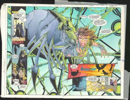 Pajarillo & Wong - WITCHBLADE CROSS, JLA Color Guide, DC (2000) | Russ Cochran