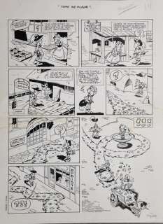 Mazel | Mazel - Planche originale - Fleurdelys et Patatrac | Catawiki