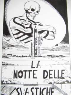 Angelo Raimondi | Angelo Raimondi - Kriminal n. 114 Splash Page pag. 1 ’’La Notte delle Svastiche’’ Original Art - (1967) | Catawiki