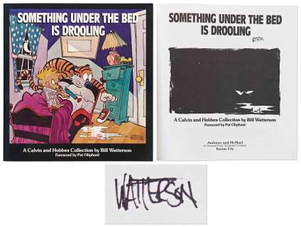 Bill Watterson Rare Signed Copy of His Calvin & Hobbes Comic Book, ’’Something Under the Bed Is Drooling’’ -- With JSA COA | Nate Sanders