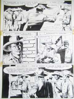 G. Ticci | G. Ticci - Tavola Originale Firmata - Tex n. 299 ’’ Fuga da Anderville’’ - (1985) | Catawiki