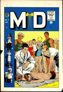 M.D. #4 Original Comic Book Cover Proof (1955s) | Russ Cochran