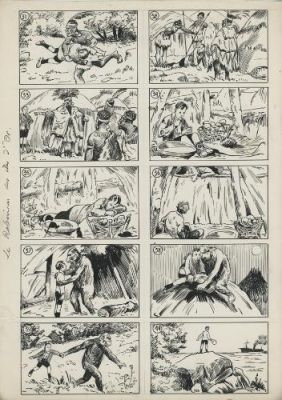 Pierre Soymier | Le Robinson des Îles d’Or, Cases 11 à 20 | Galerie 9ème Art