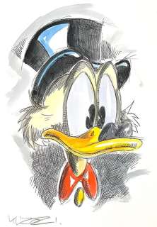 Stefan Klausewitz | Donald Duck - Original artwork by German artist Stefan Klausewitz - Page volante - (2021) | Catawiki