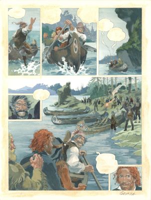 Podróżnicy, tom 1, strona 40, kolor | Galeria Komiksu